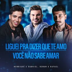 Cover of Liguei Pra Dizer Que Te Amo / Você Não Sabe Amar (Ao Vivo)