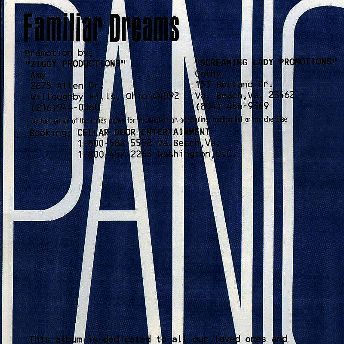 Album cover of Familiar Dreams