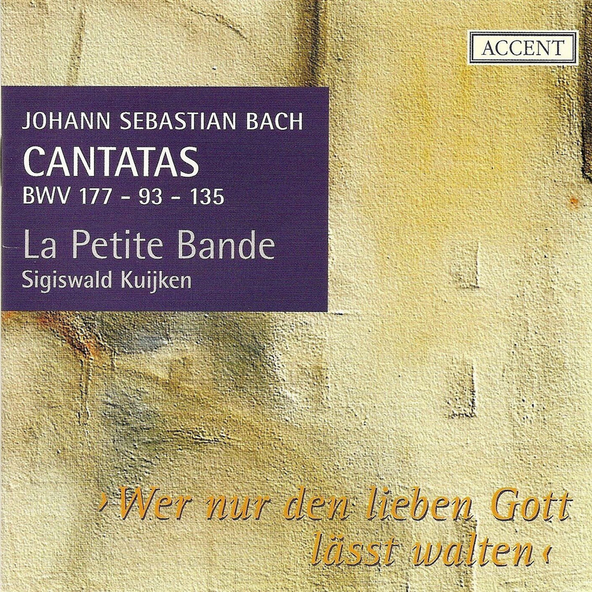 Album cover of Bach, J.S.: Cantatas, Vol. 2 - Bwv 93, 135, 177
