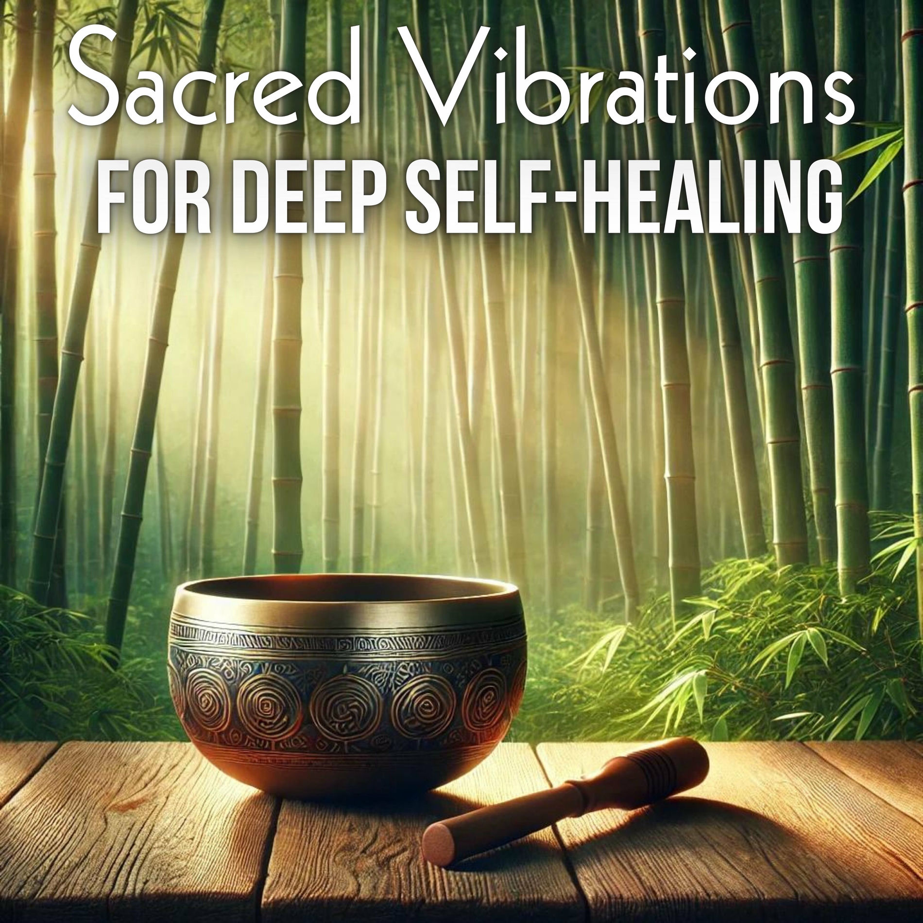 Album cover of Sacred Vibrations: Tibetan Singing Bowls for Deep Self-Healing & Balance