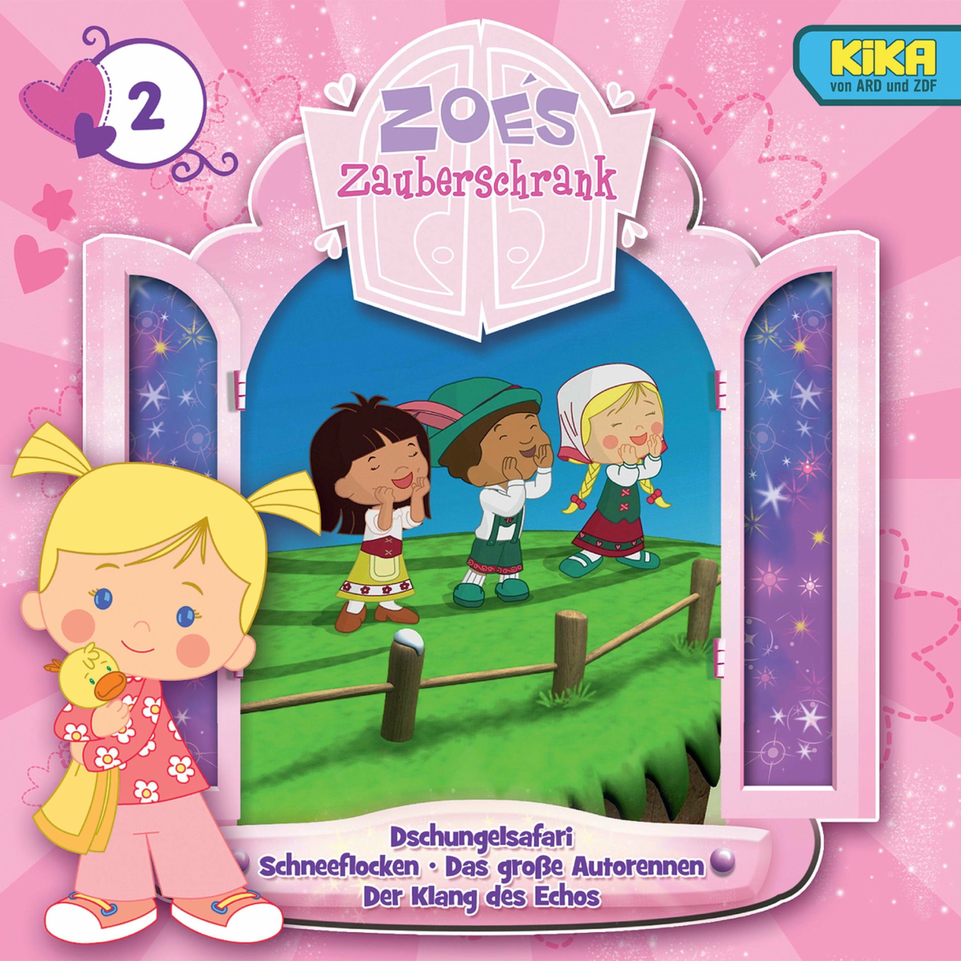 Album cover of 02: Dschungelsafari / Schneeflocken / Das große Autorennen / Der Klang des Echos