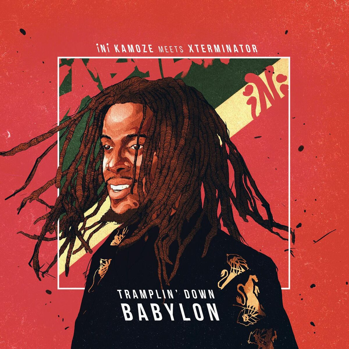 Album cover of iNi Kamoze Meets Xterminator: Tramplin' Down Babylon