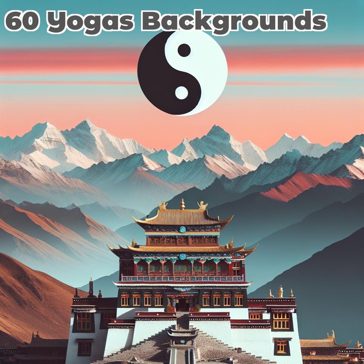 Album cover of 60 Yogas Backgrounds