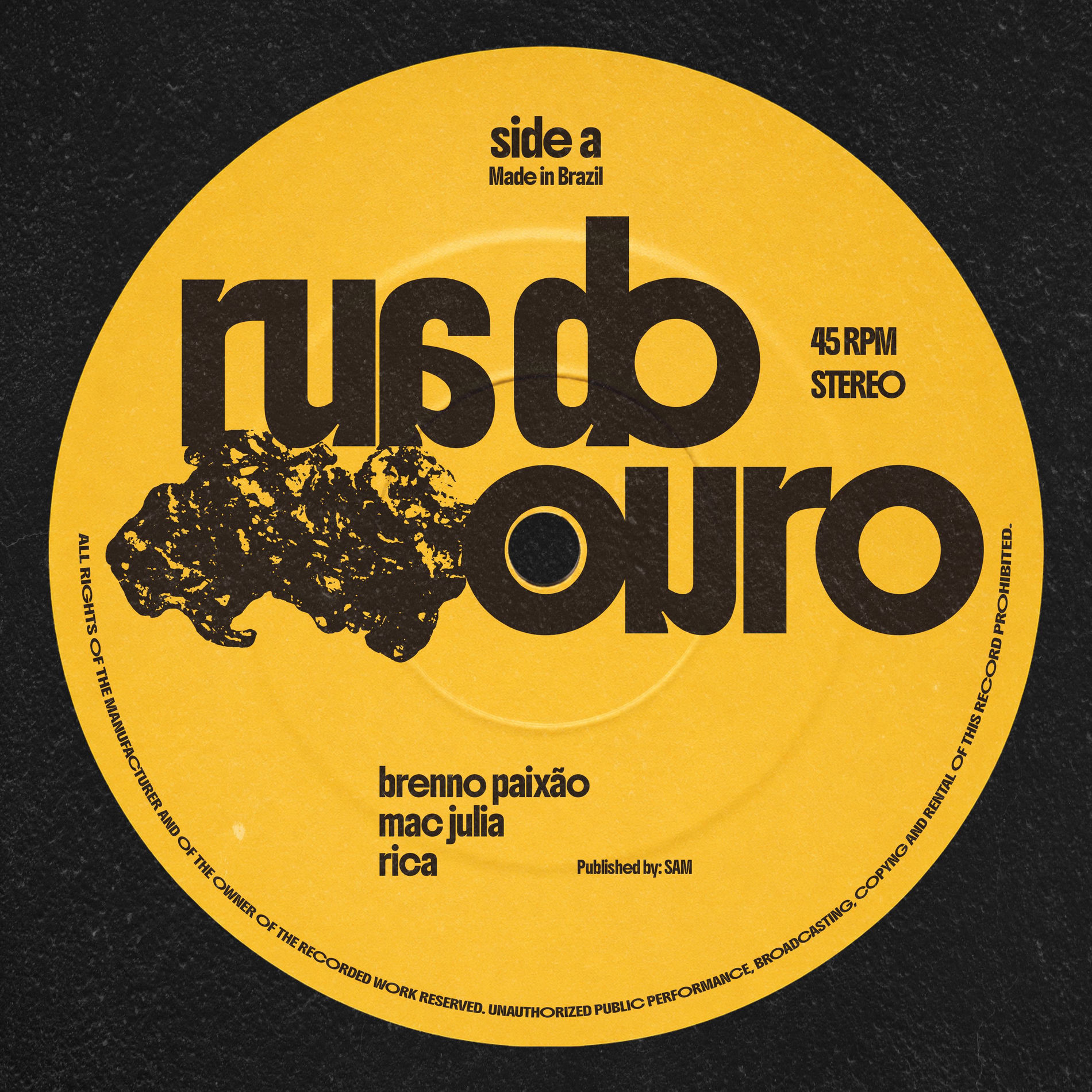 Album cover of Rua do Ouro