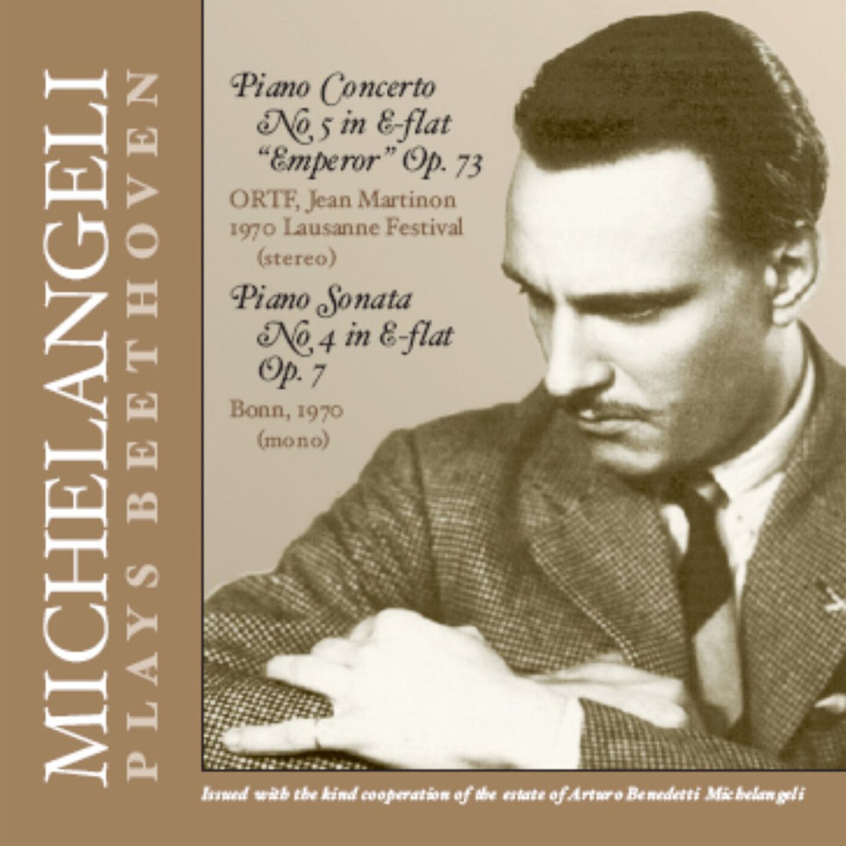 Album cover of Michelangeli Plays Beethoven