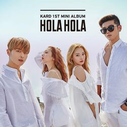 Cover of KARD 1st Mini Album 'Hola Hola'
