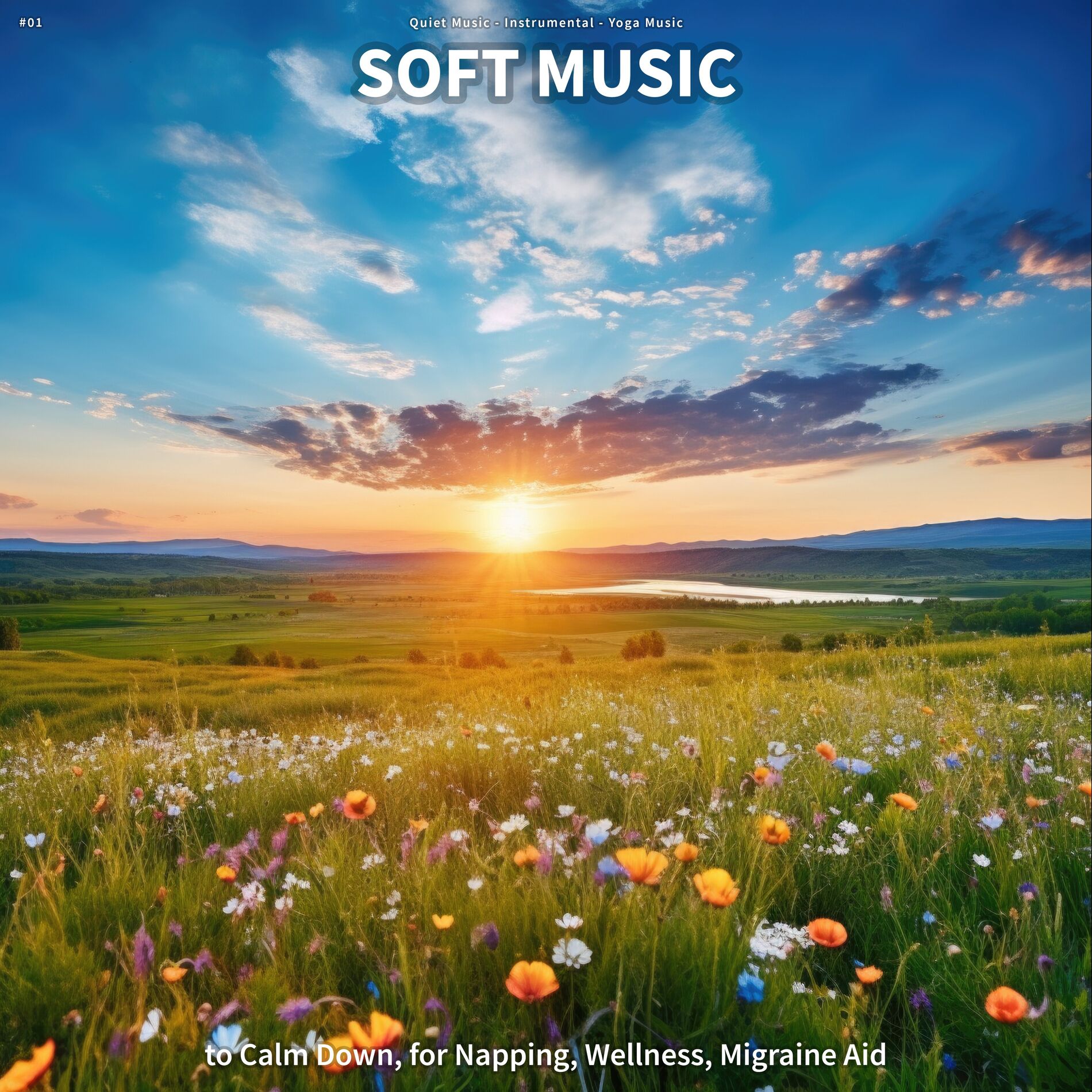 Album cover of #01 Soft Music to Calm Down, for Napping, Wellness, Migraine Aid