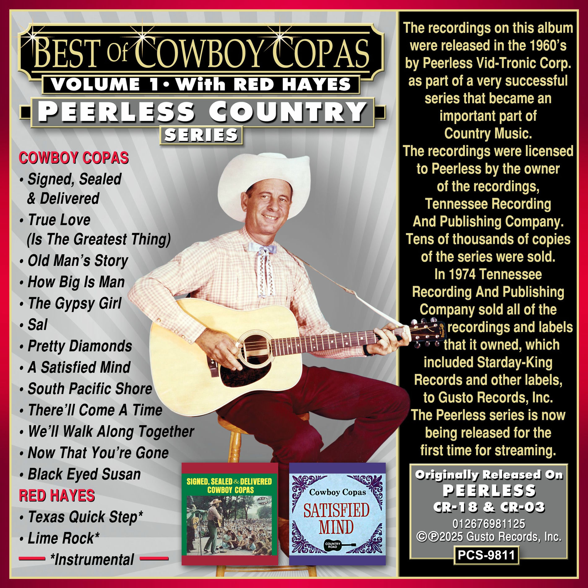 Album cover of Best Of Cowboy Copas, Volume 1 (With Red Hayes)