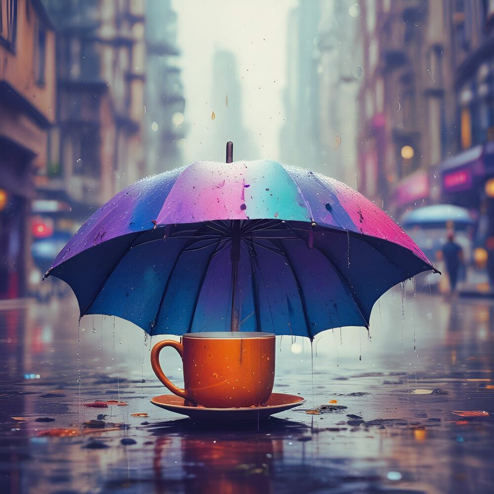 Picture of A cozy cafe for a rainy day