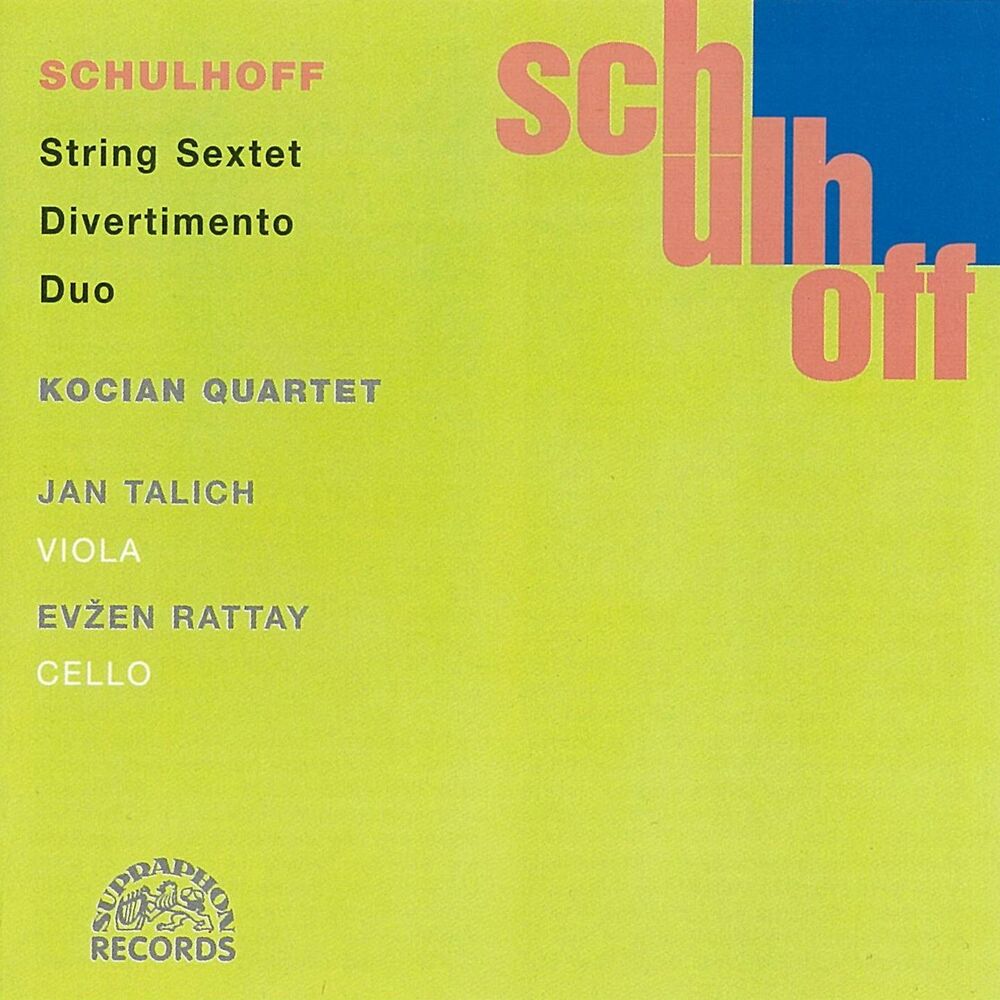 Picture of Schulhoff: Divertimento, Sextet, Duo. Chamber Works, Vol. 2
