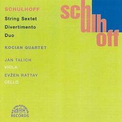 Cover of Schulhoff: Divertimento, Sextet, Duo. Chamber Works, Vol. 2