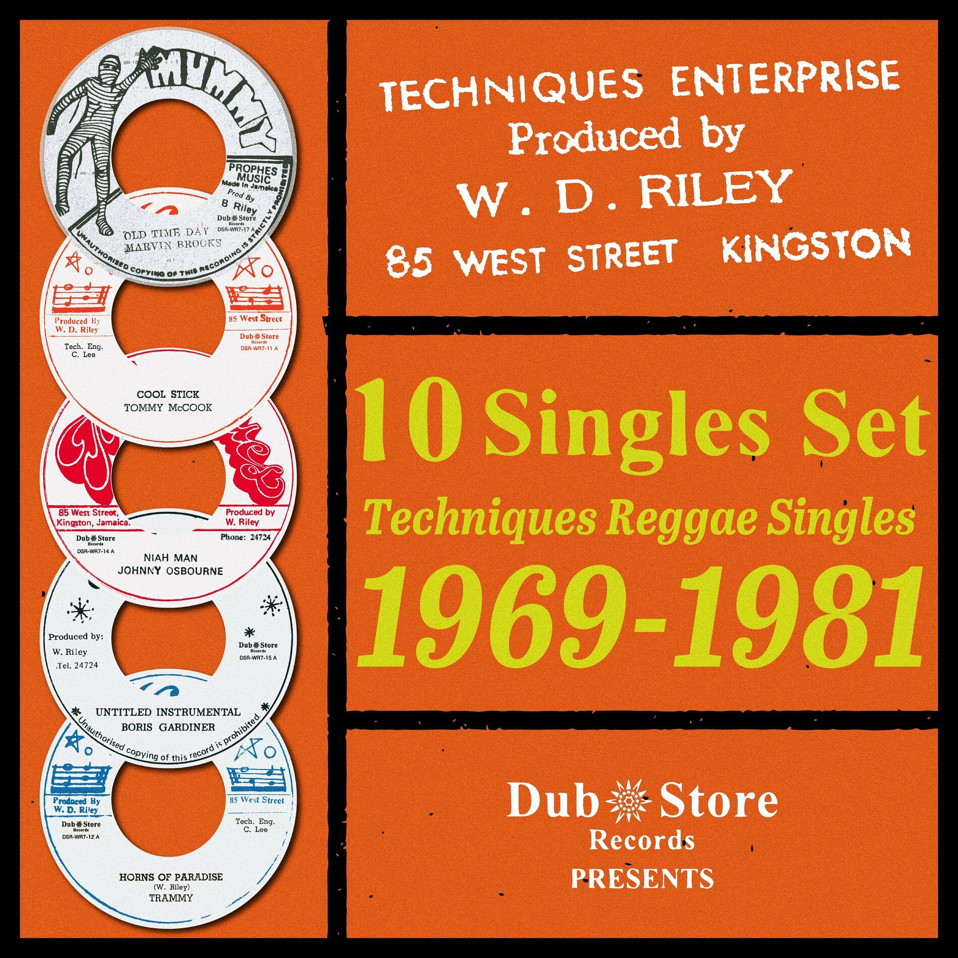 Album cover of Techniques Reggae Singles 2: 1969-1981 - 10 Singles Set