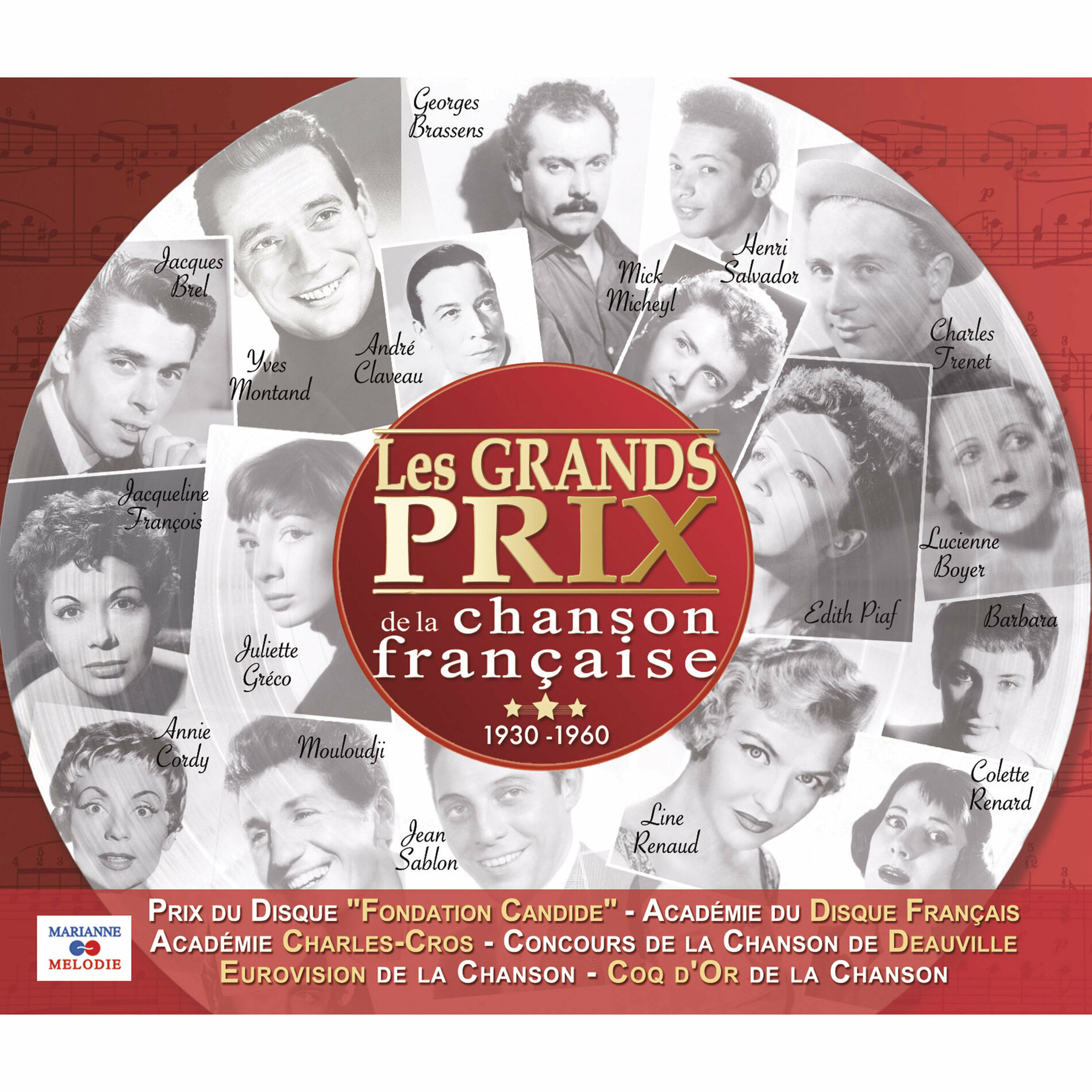 Album cover of Les Grands Prix de la chanson française (1930-1960)