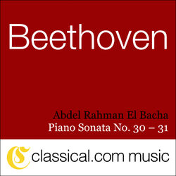 Cover of Ludwig van Beethoven, Piano Sonata No. 30 In E, Op. 109