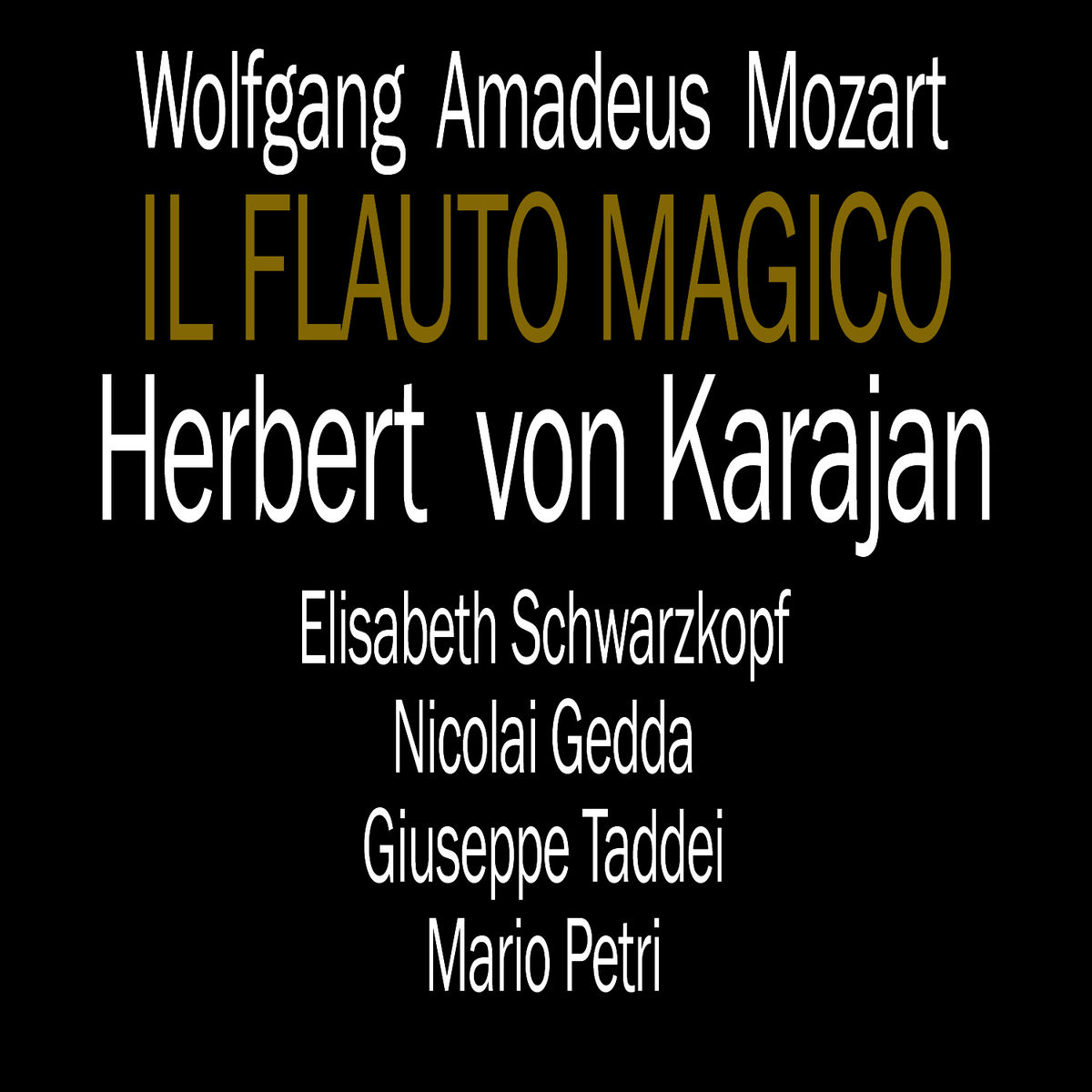 Album cover of Il Flauto Magico