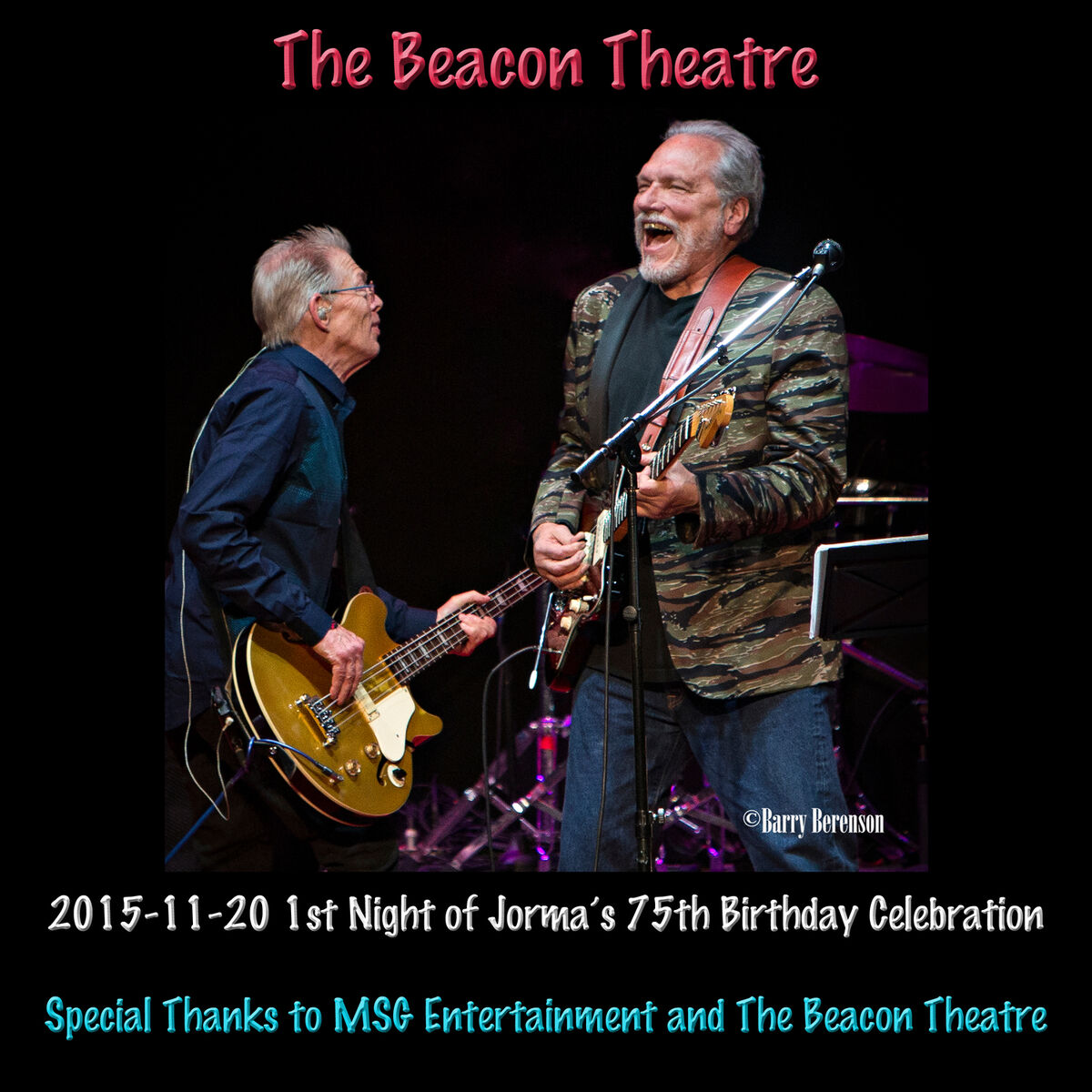 Album cover of 2015-11-20 Beacon Theatre, New York, NY (Live)