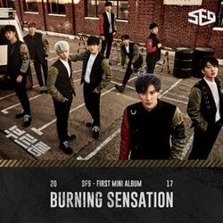 Cover of SF9 First Mini Album [Burning Sensation]