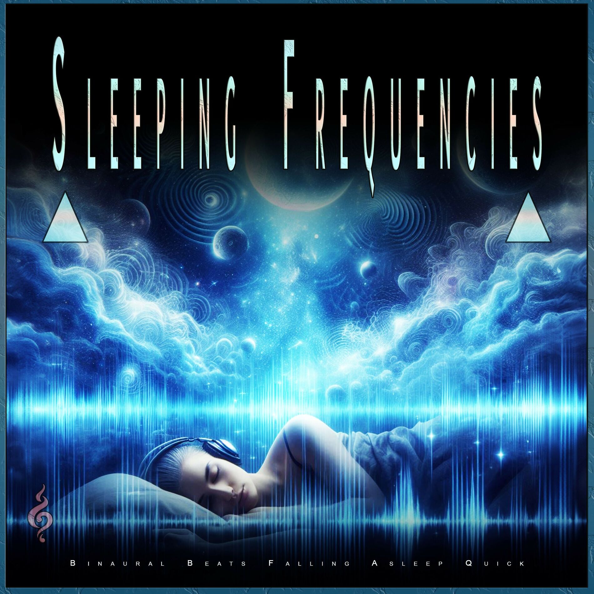 Album cover of Sleeping Frequencies: Binaural Beats Falling Asleep Quick