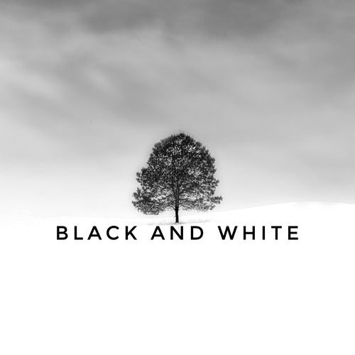 Black and white