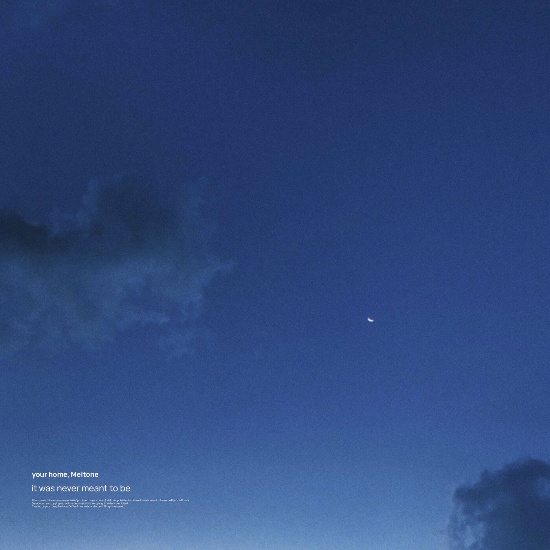 Album cover of it was never meant to be