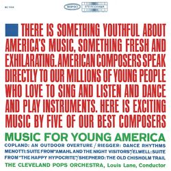 Cover of Music for Young America: Works by Copland & Menotti & Riegger & Elwell & Shepherd (2024 Sony Music Entertainment)