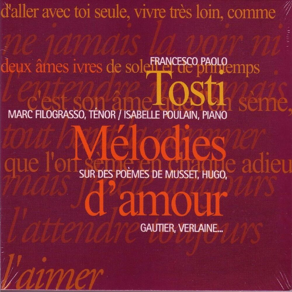 Picture of Francesco Paolo Tosti : Melodies d'amour