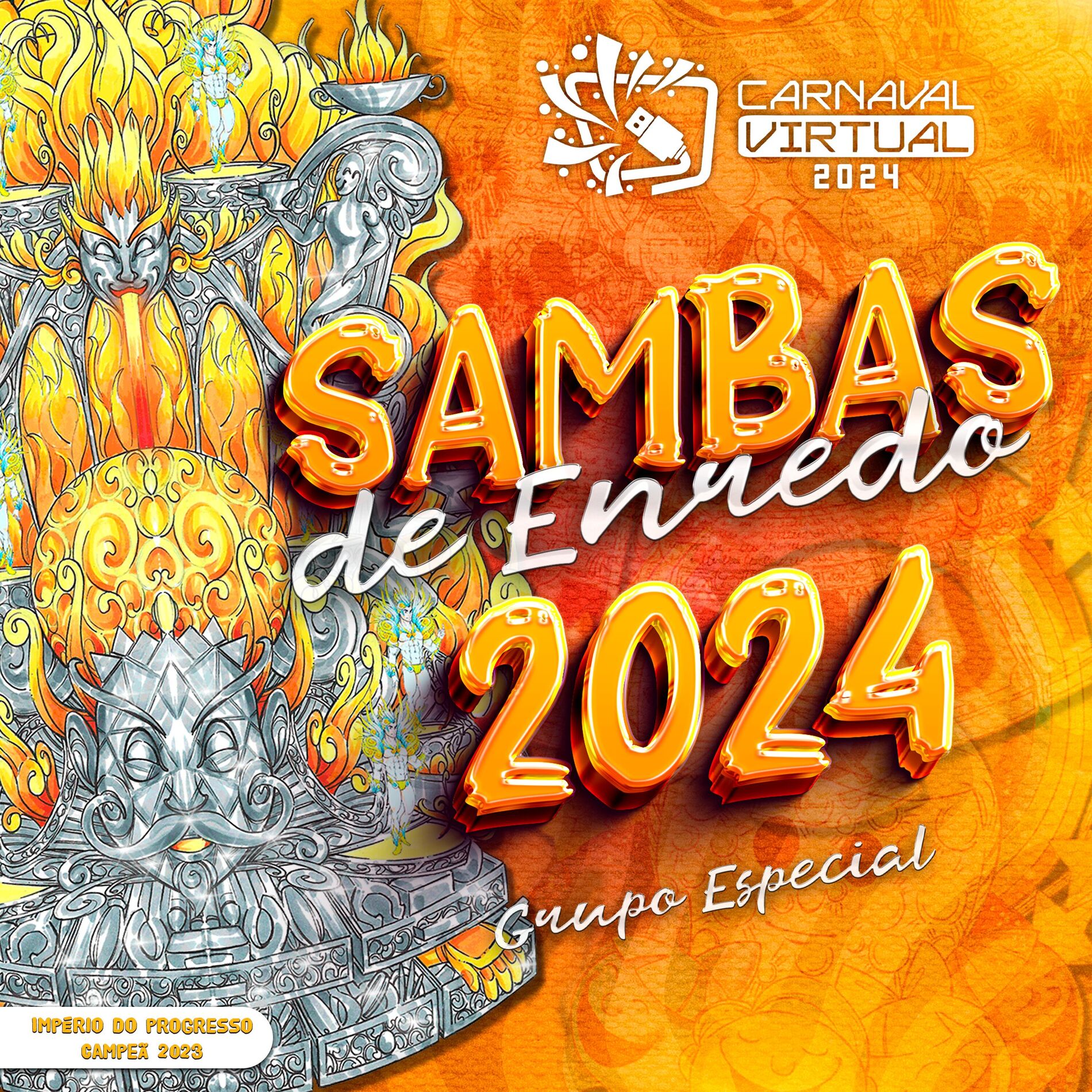Album cover of Sambas de Enredo Carnaval Virtual: Grupo Especial 2024