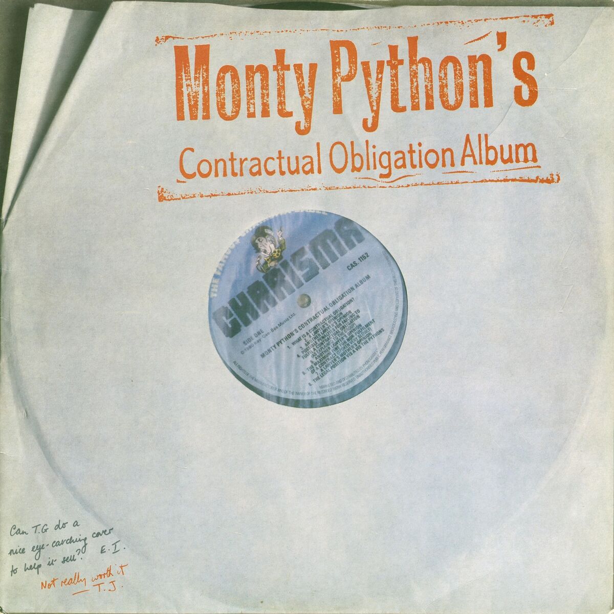 Album cover of Monty Python's Contractual Obligation Album