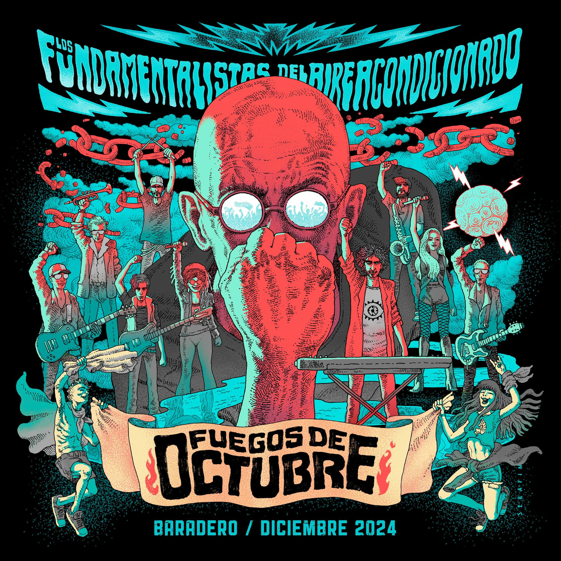Album cover of Fuegos de Octubre (En Vivo en Baradero Diciembre 2024)