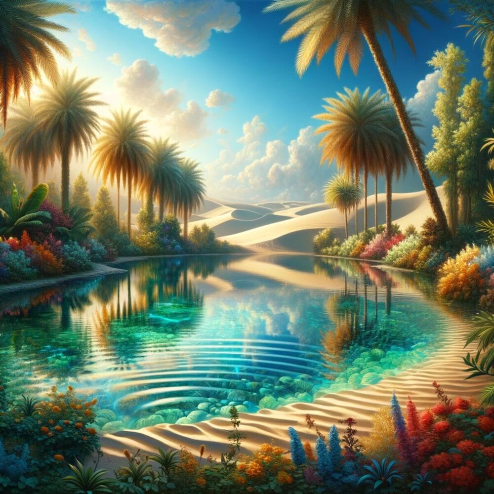 Picture of Crystal Clear Dreams of the Oasis (Ambient music for relaxation)