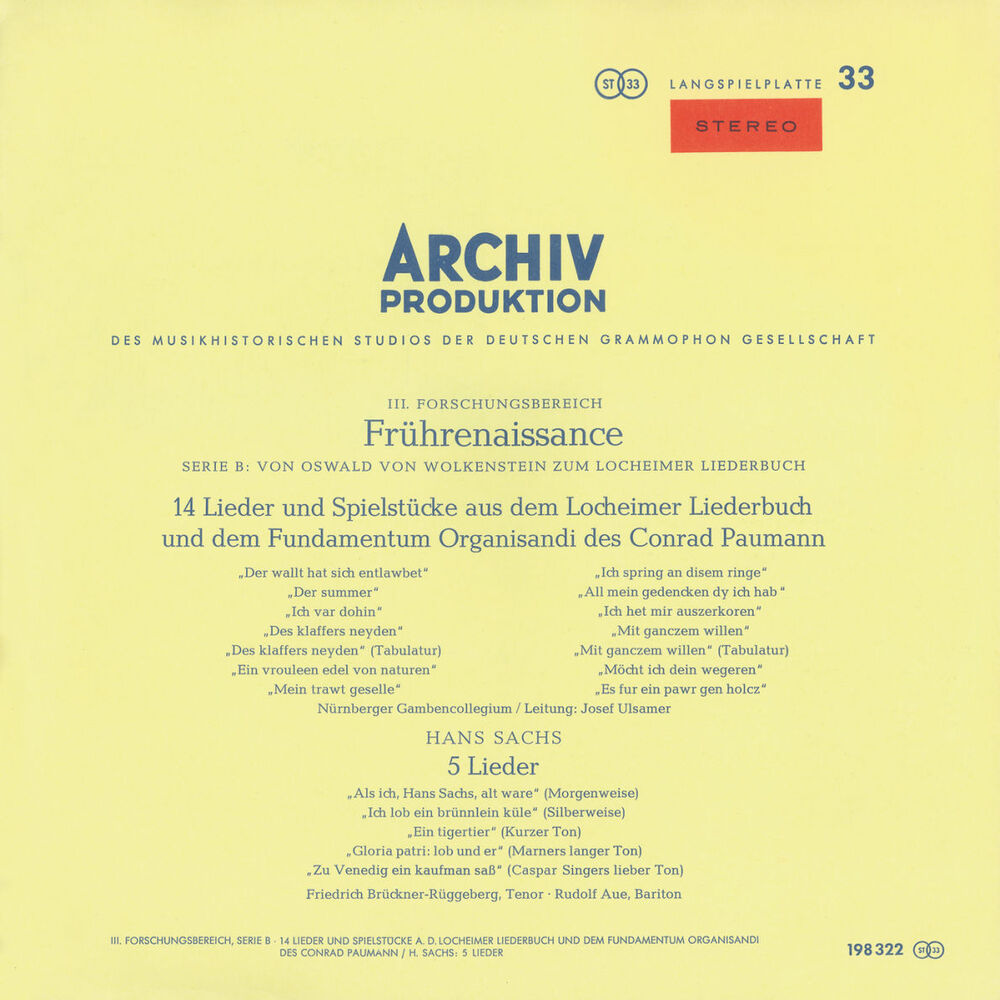 Picture of Glogauer & Lochhamer Songbooks