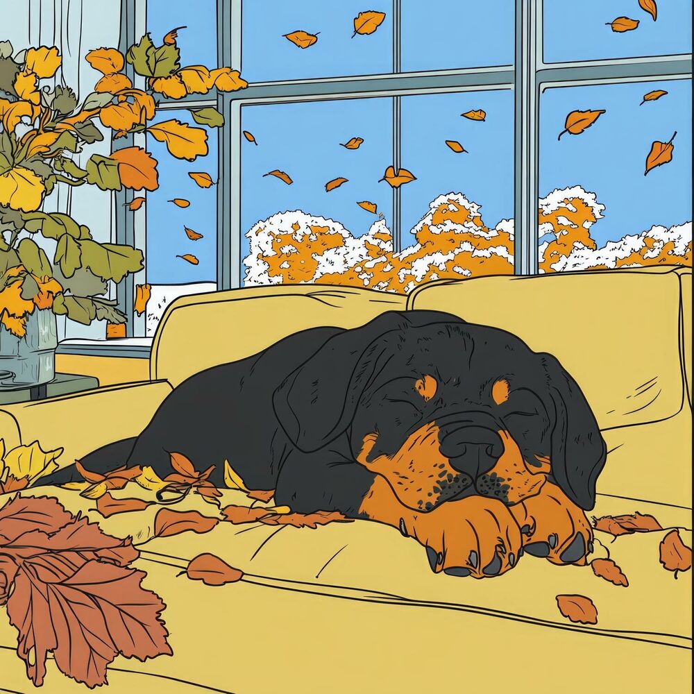 Picture of Starlit Paws: Dogs' Eternal Resting Ground