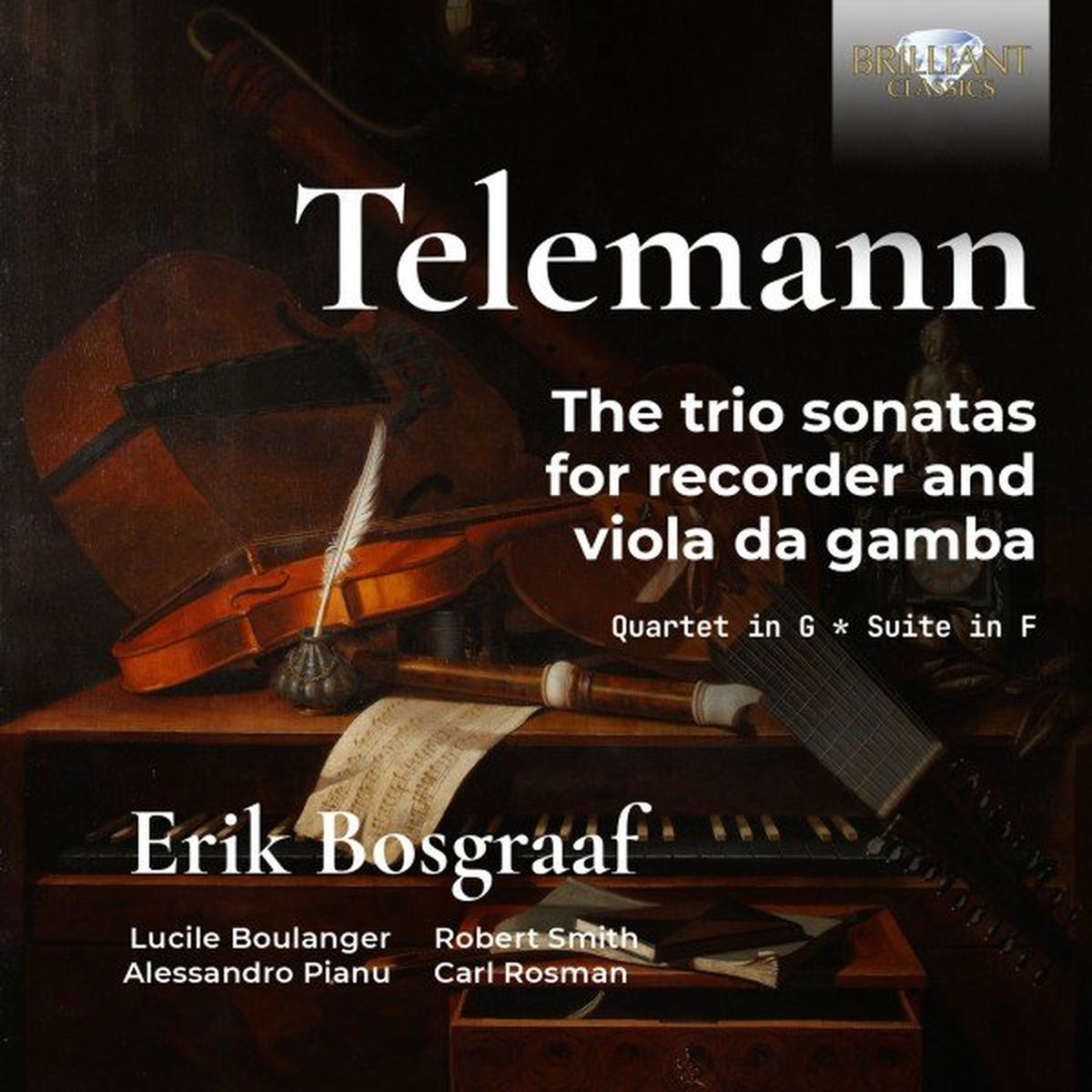 Album cover of Telemann: Trio Sonatas for Recorder and Viola da Gamba