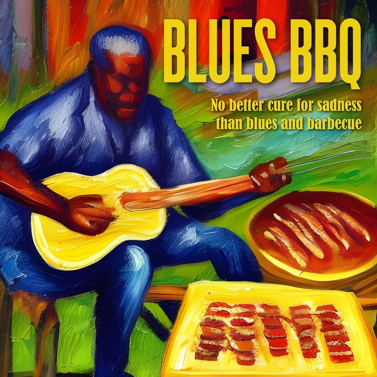 Album cover of Blues BBQ - No Better Cure for Sadness Than Blues And Barbecue