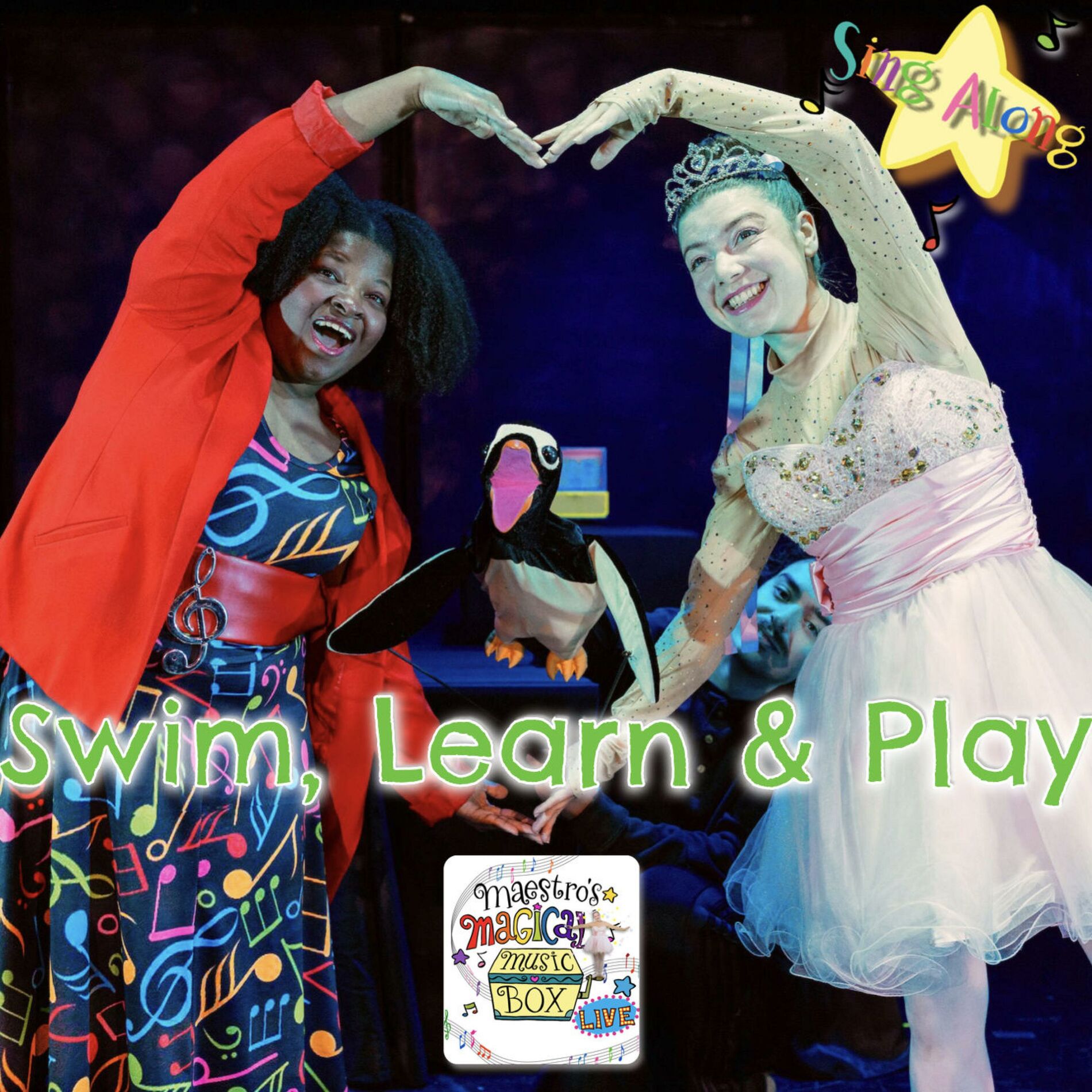 Album cover of Swim, Learn, and Play, Live Recording (feat. Sierra Nelson, Emily Upton & Anthony White) [Live]