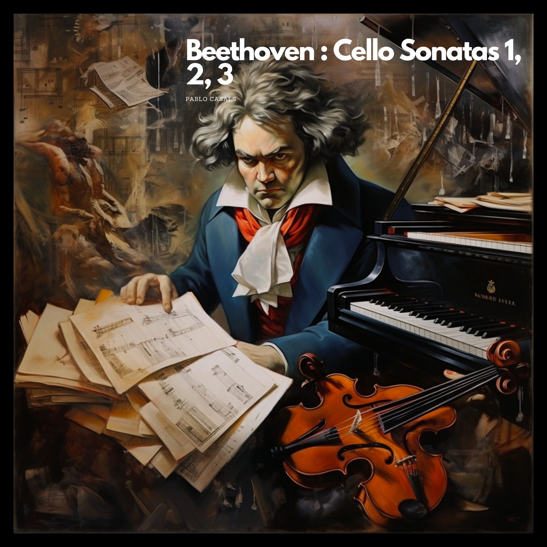 Album cover of Beethoven : Cello Sonatas 1, 2, 3
