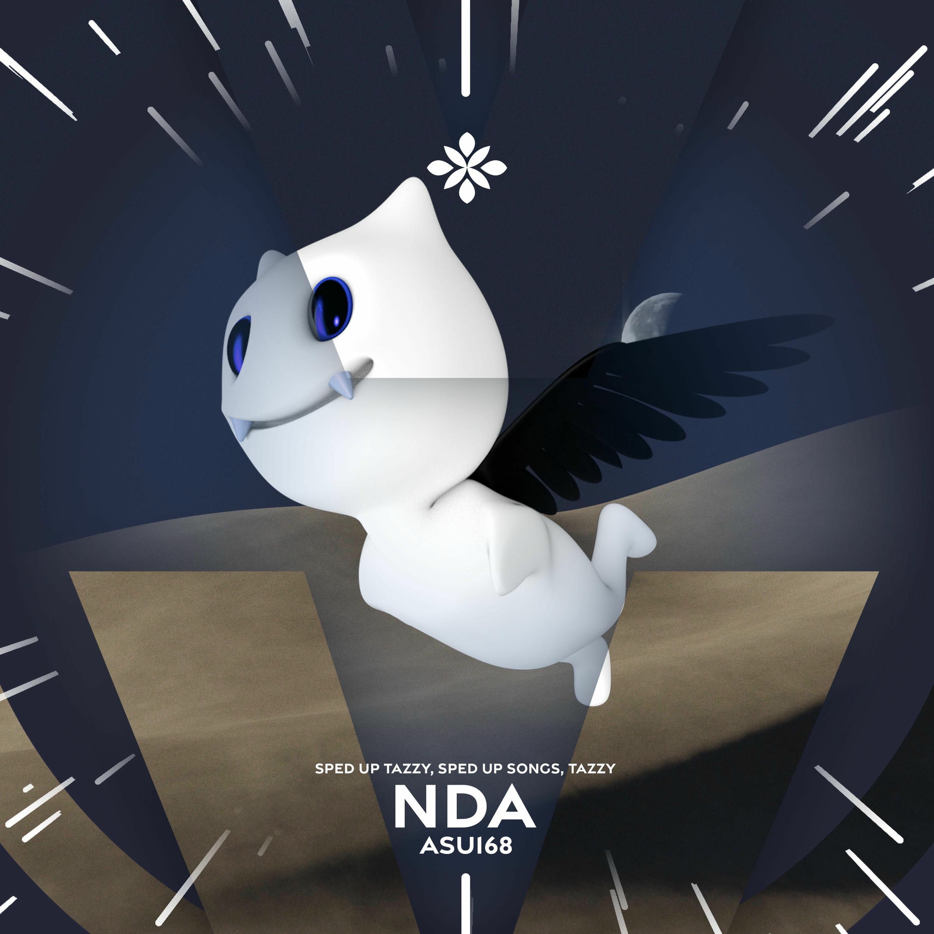 Album cover of nda - sped up + reverb