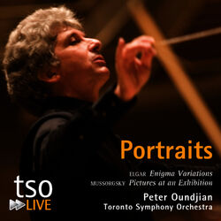 Cover of Portraits - Elgar: Enigma Variations & Mussorgsky: Pictures at an Exhibition