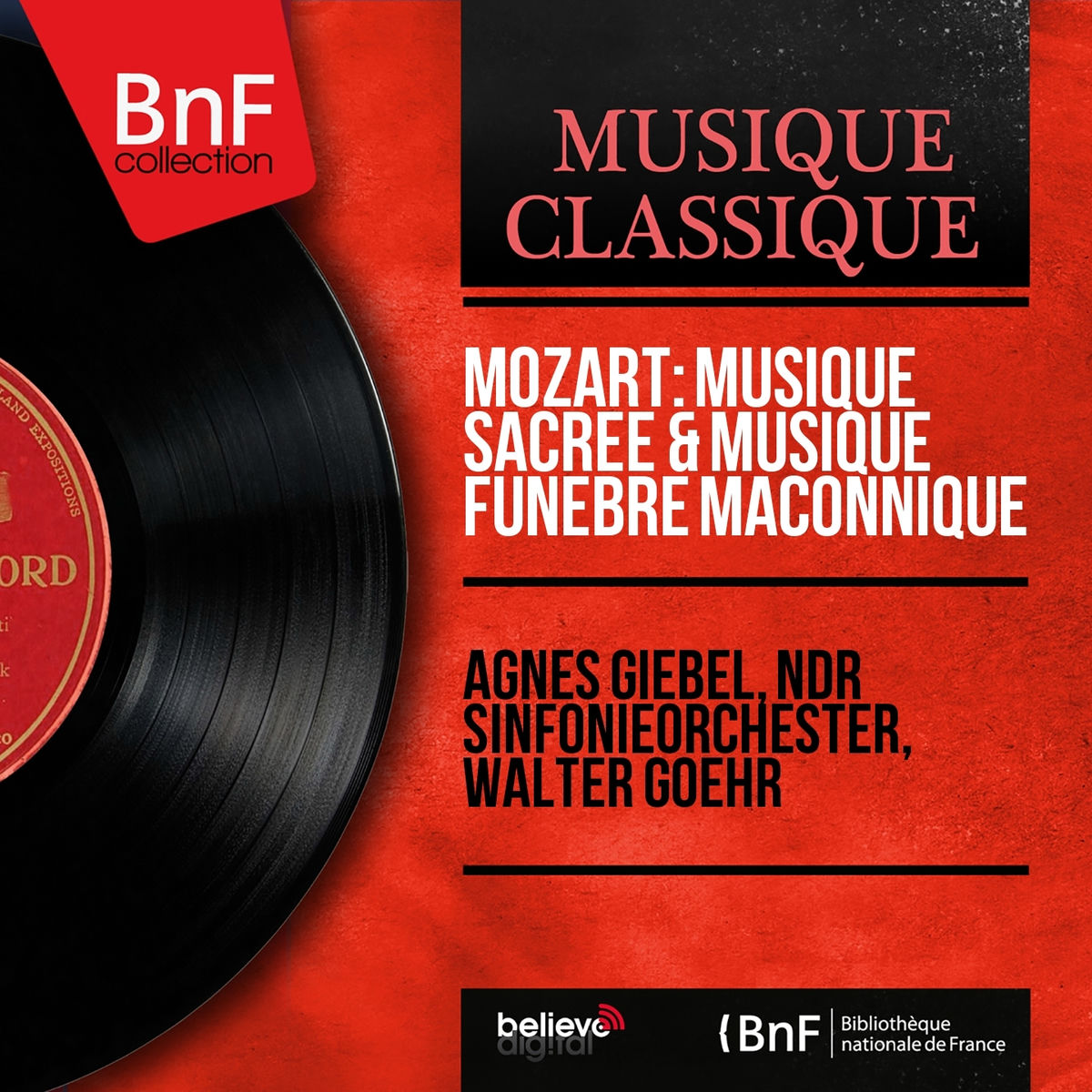 Album cover of Mozart: Musique sacrée & Musique funèbre maçonnique (Mono Version)