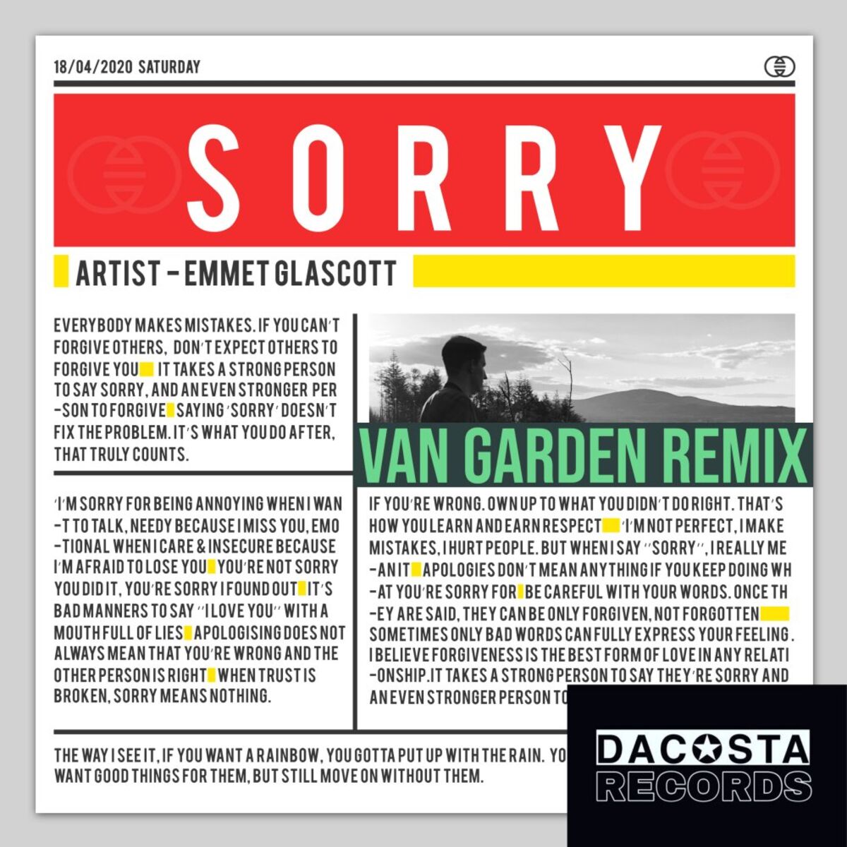Album cover of Sorry (Van Garden Remix)