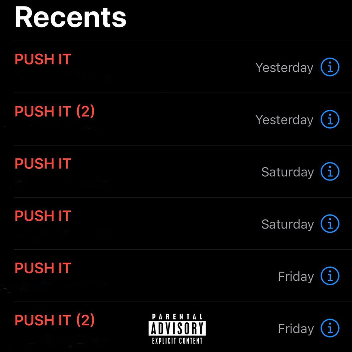 Album cover of PUSH IT
