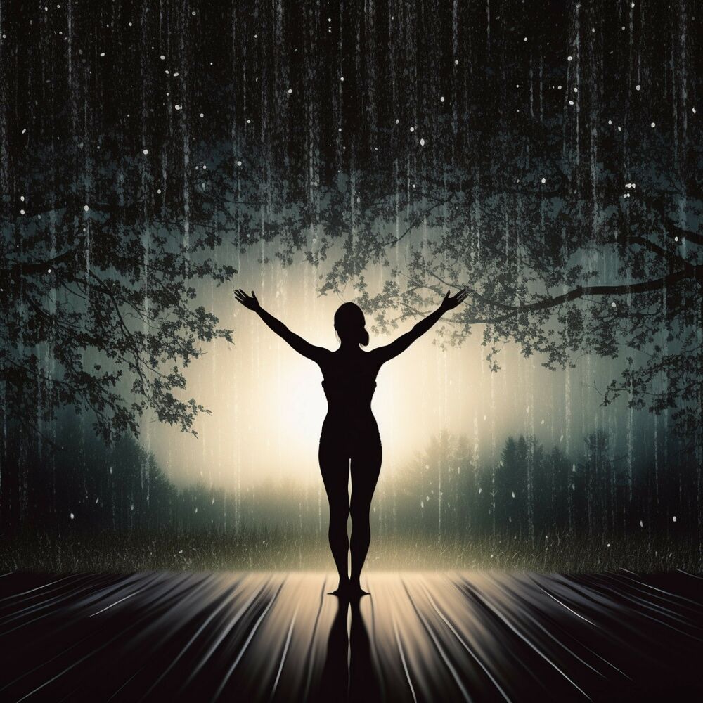 Picture of Yoga Rain: Serene Droplet Ballad