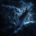 Tranquil Sail Through a Wooden Ship's Crackling