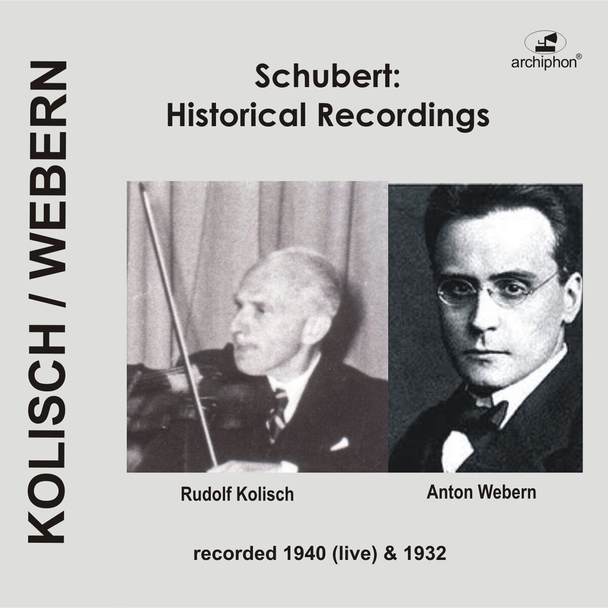 Album cover of Franz Schubert: Historical Recordings (1932, 1940)