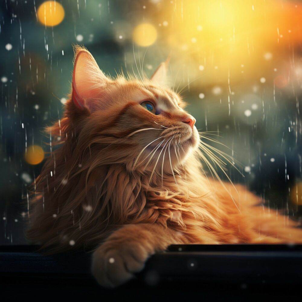 Picture of Rainy Cat Dreams Lullaby: Music in the Rain