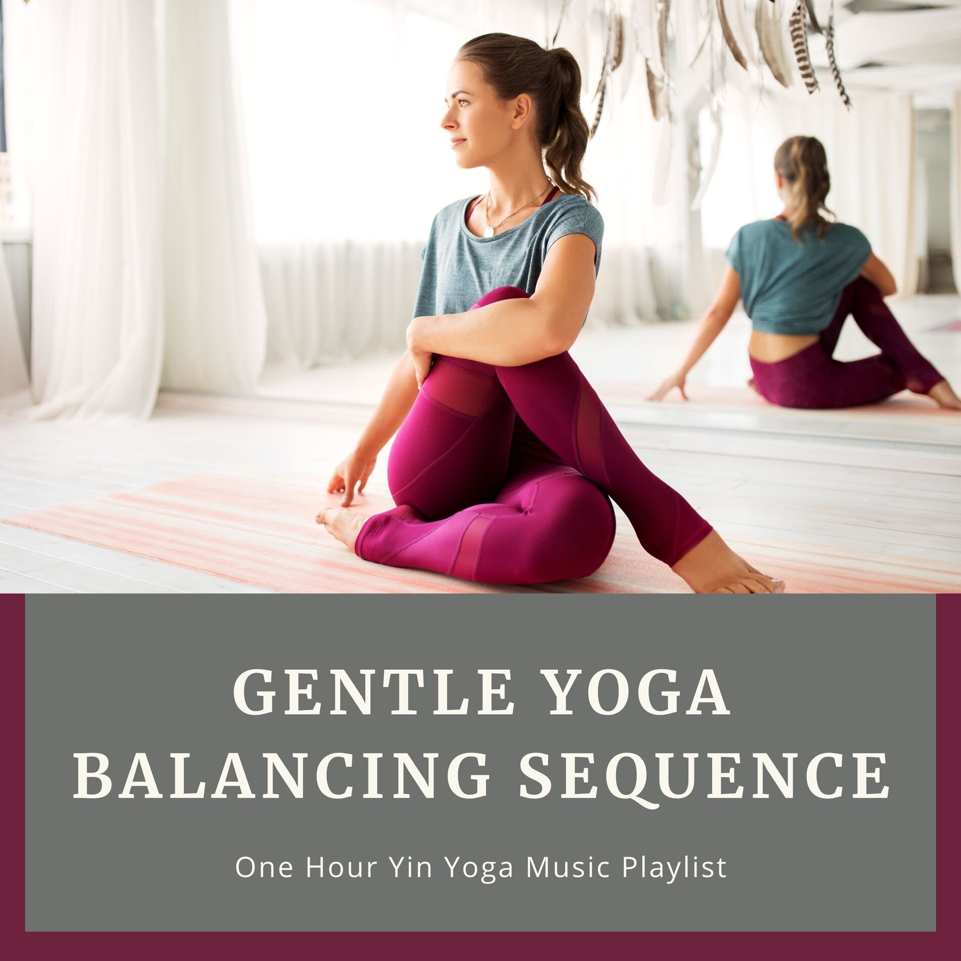 Album cover of Gentle Yoga Balancing Sequence - One Hour Yin Yoga Music Playlist