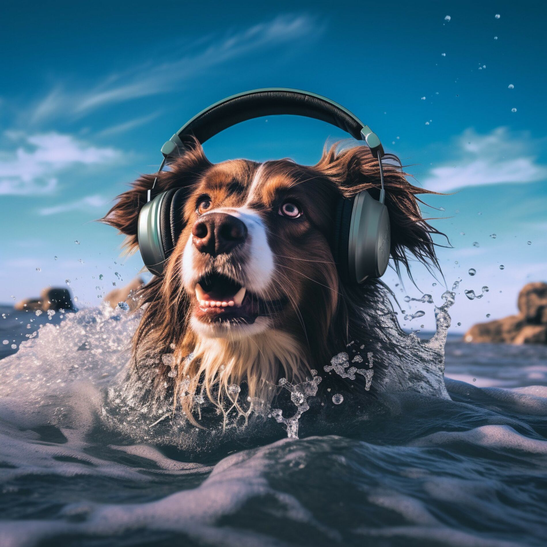 Album cover of Dogs Ocean: Playful Bark Cadence