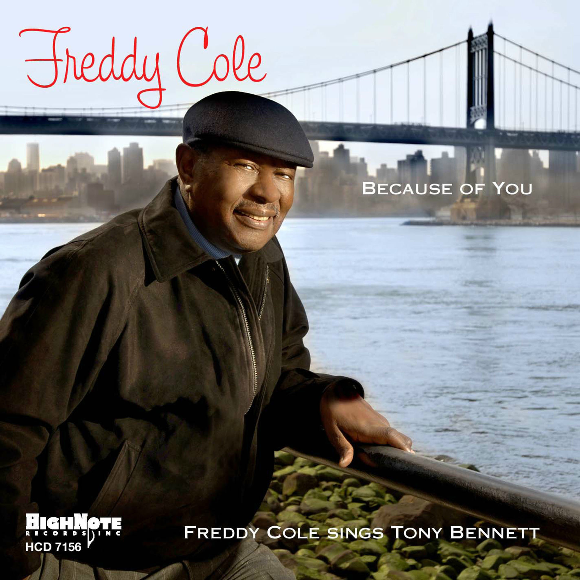 Album cover of Because of You: Freddy Cole Sings Tony Bennett