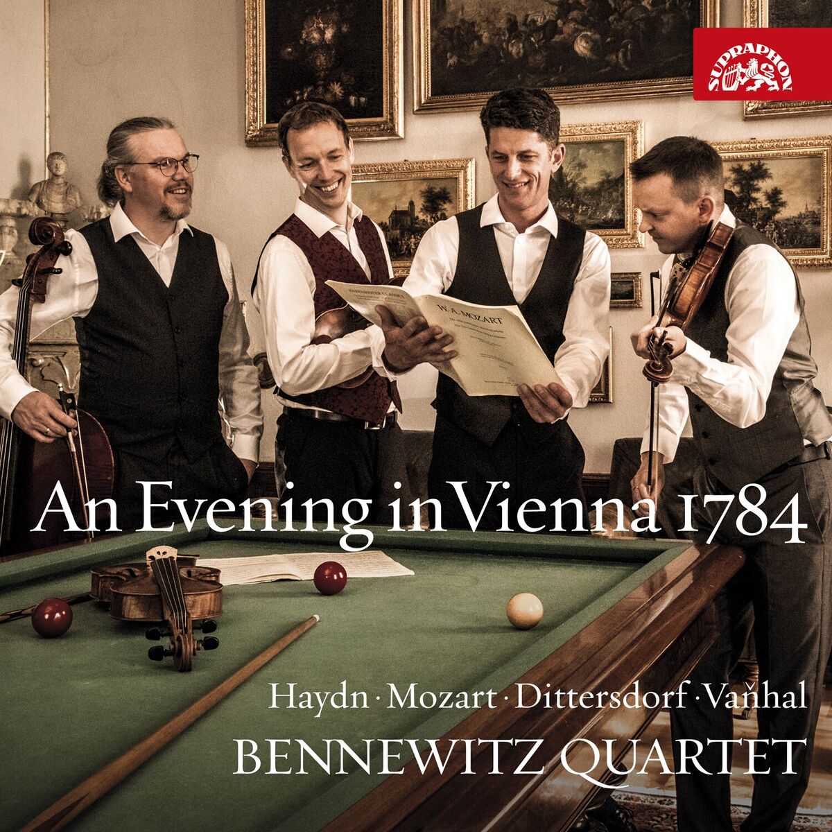 Album cover of An Evening in Vienna 1784 / Haydn - Mozart - Dittersdorf - Vaňhal