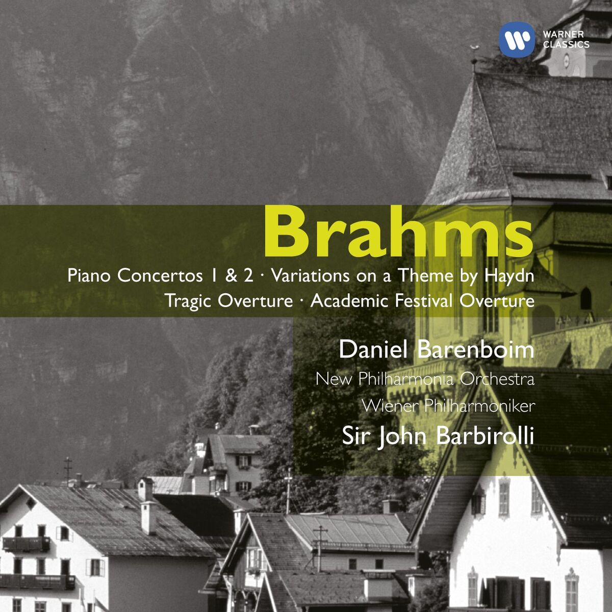 Album cover of Brahms: Piano Concertos Nos. 1 & 2 - Variations on a Theme by Haydn - Tragic Overture - Academic Festival Overture